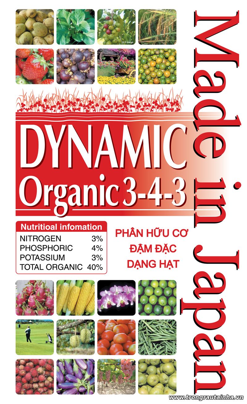 Phân hữu cơ, phân gà Nhật DYNAMIC 3-4-3